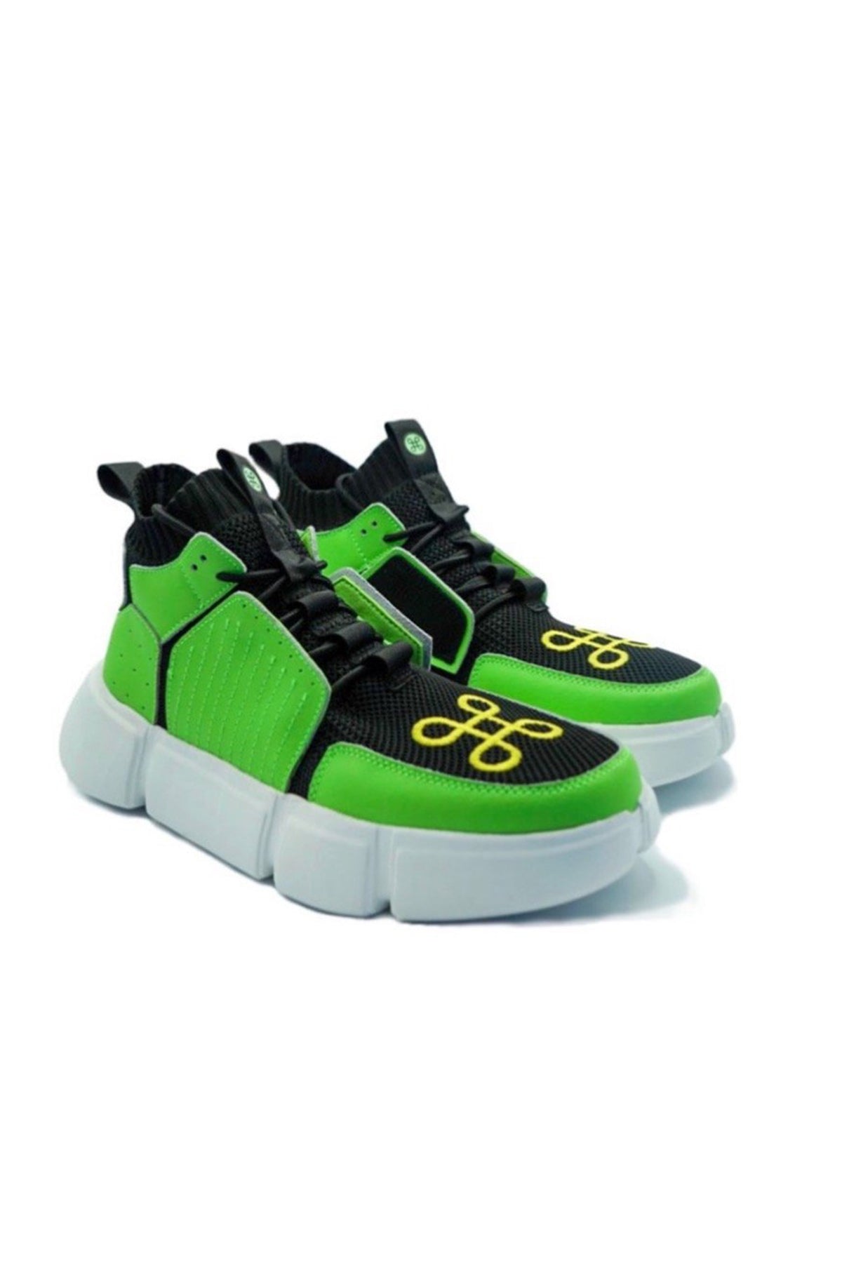 BLOCK SHOE BLACK SAFETY GREEN NIGHT EDITION