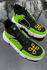 BLOCK SHOE BLACK SAFETY GREEN NIGHT EDITION