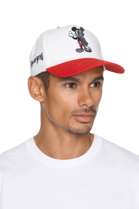 TWO TONE TWISTED MOUSE BRUSHED COTTON SNAP BACK HAT